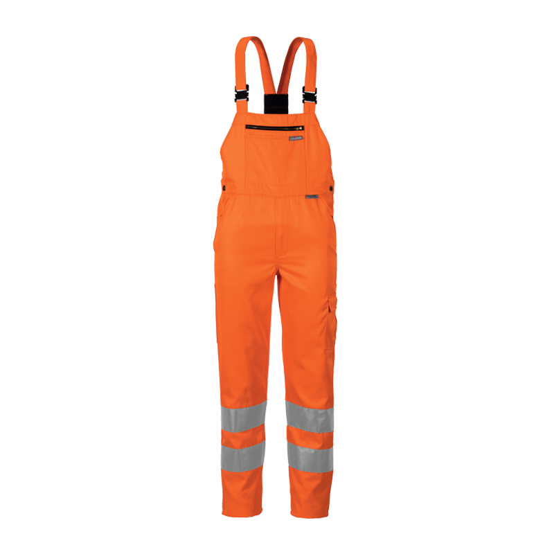Planam Warnschutz Latzhose uni Klasse 2