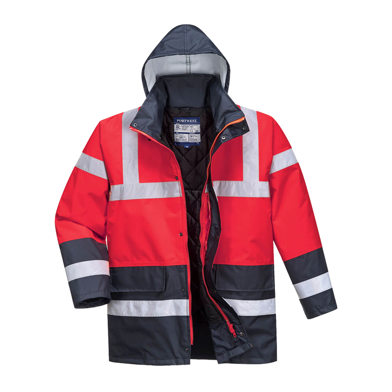 PortWest S466 Winter Warnschutz Jacke Kontrast Kälteschutz zertifiziert