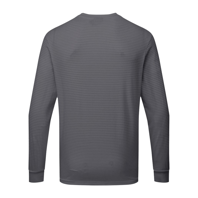 PortWest AS22 Antistatik ESD T-Shirt langarm für EPA Bereiche