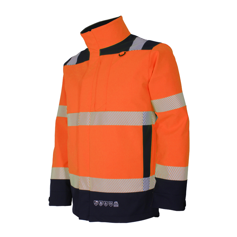 Kind 60131 MultiNorm Hi-Vis SoftShell Jacke FR300 | deltatex
