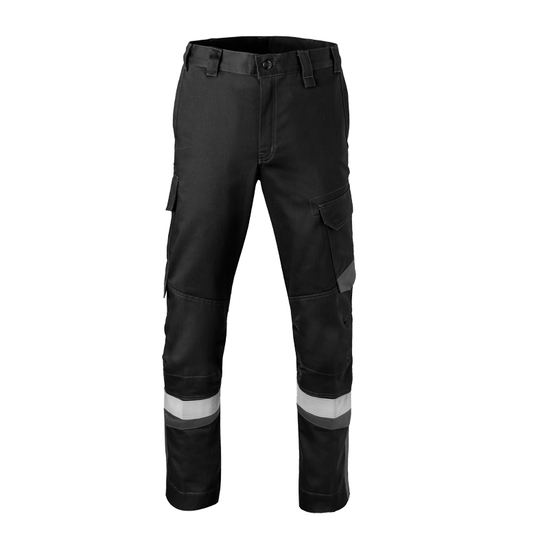 HaVeP 5Safety Image+ 80340 MultiNorm Hose APC1 von HaVeP, schwarze Arbeitshose mit seitlichen Taschen und Reflexstreifen an den Beinen