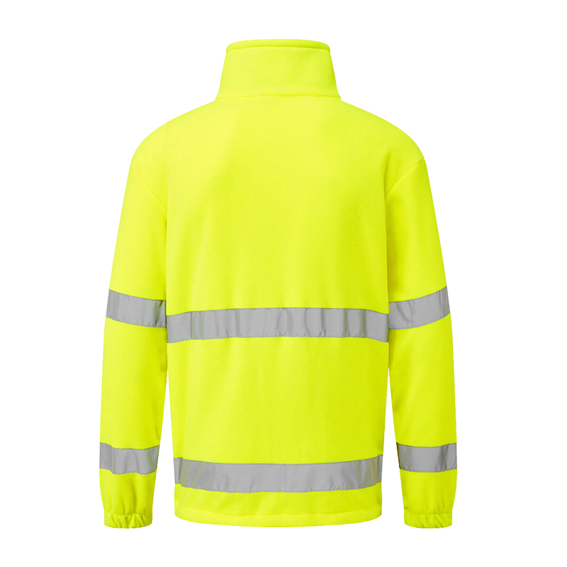 PortWest F302 Warnschutz Fleece Pullover Troyer mit Zip