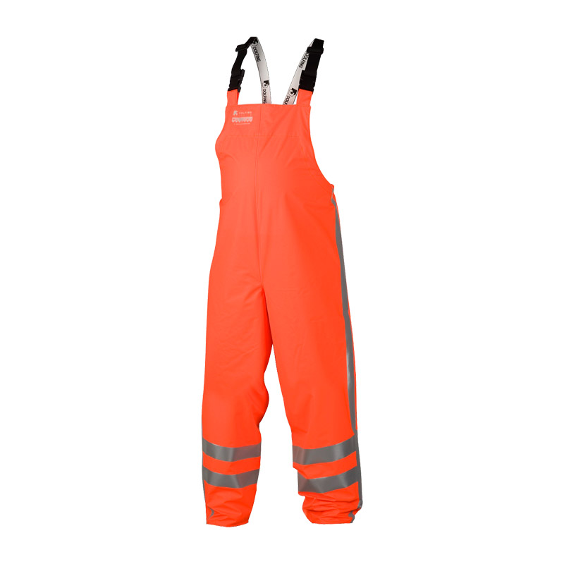 Dolfing 422.23 Secunda Hi-Vis Regen Latzhose | Warnwetterschutz Hose aus PU