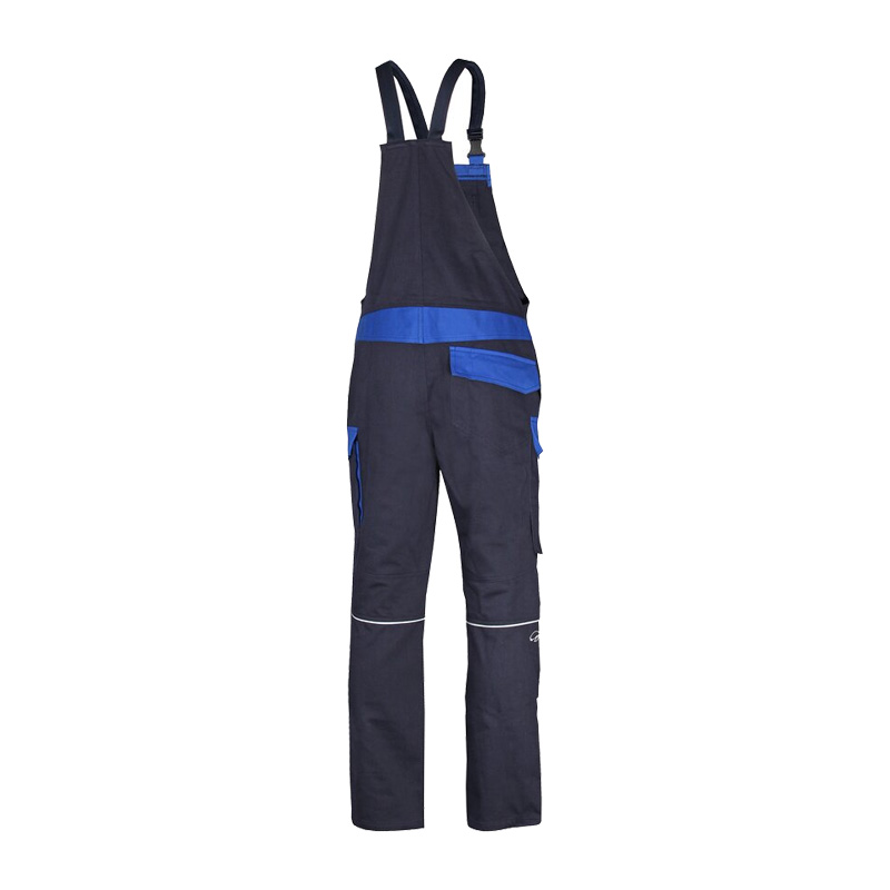 HB ArcSelect MultiNorm Latzhose 4 kA + 7 kA APC2 von HB Protective Wear, dunkelblau mit blauen Taschen, flammhemmend, antistatisch und Störlichtbogen-Schutzklasse 2