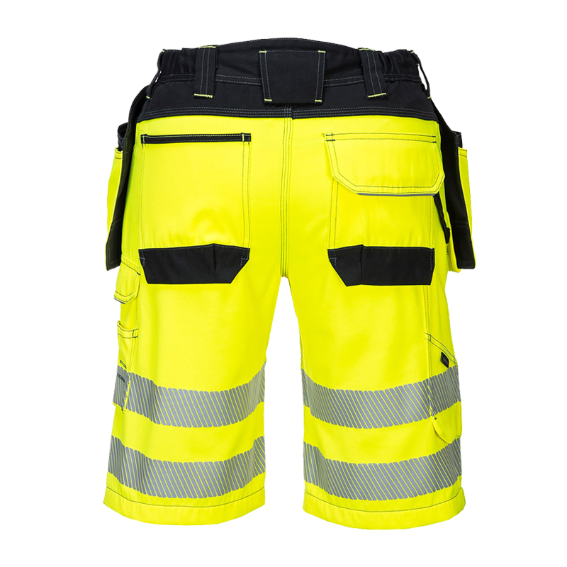 PortWest PW343 Warnschutz Shorts mit abnehmbaren Holstertaschen