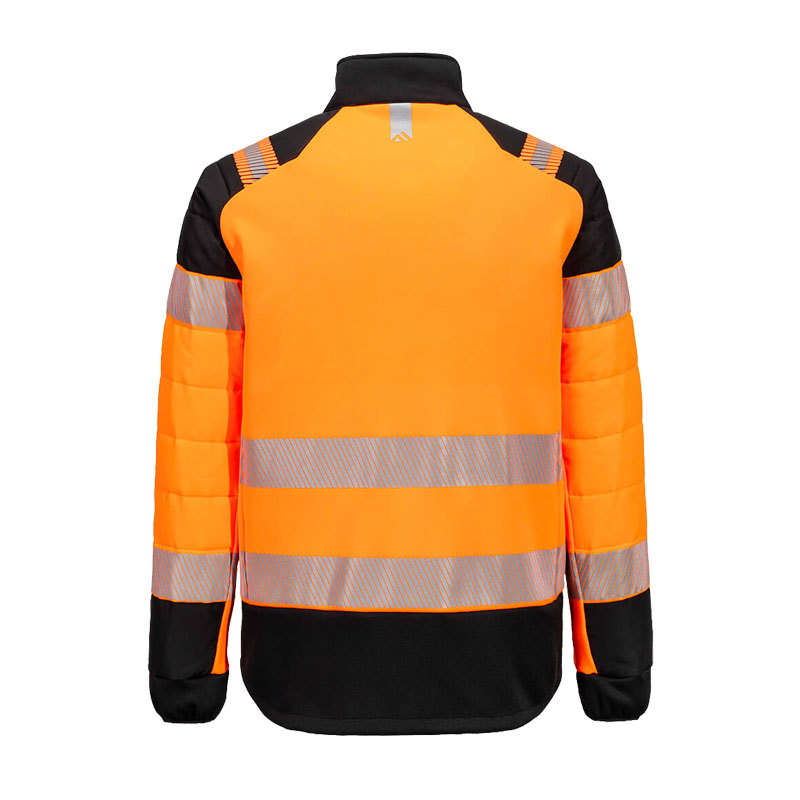 PortWest T170 Hi-Vis Hybrid Stepp Jacke Klasse 2