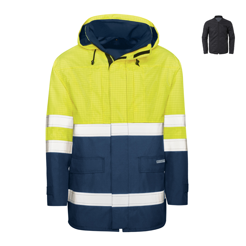 Kind 82440 FR Hi-Vis Wetterschutz Jacke Prävent FA 3000 + Wärmefutter