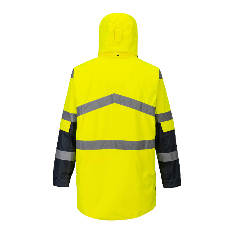 PortWest S760 Warnschutz Regen Jacke kontrast Klasse 3