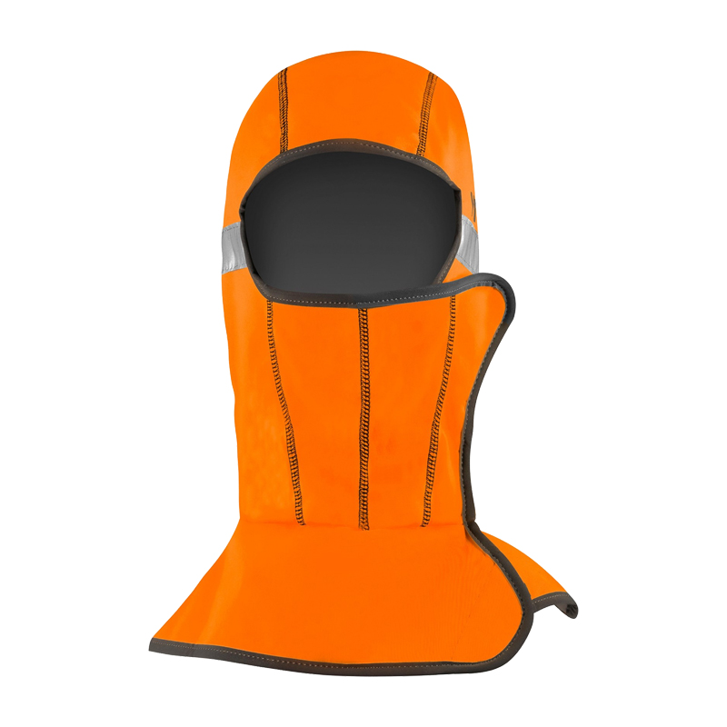 Kask WINTER BALACLAVA wasserfest und kältebeständig in Orange, wärmende Sturmhaube mit Gesichtsausschnitt für kalte und nasse Einsätze