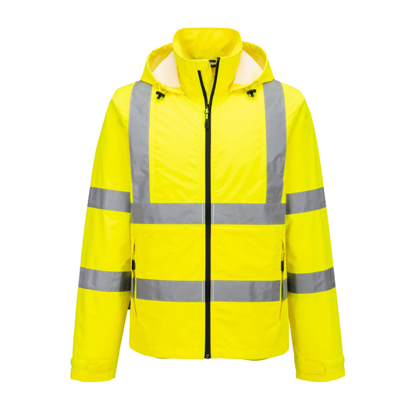 PortWest S164 leichte Warnschutz Regen Jacke