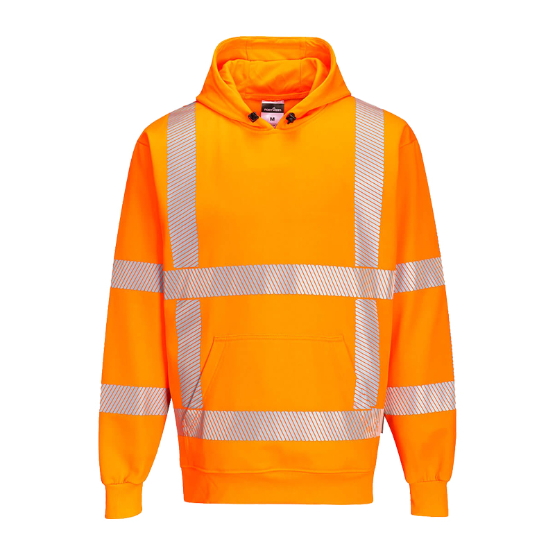 PortWest R477 Warnschutz Kapuzen Sweat-Shirt RWS Konform