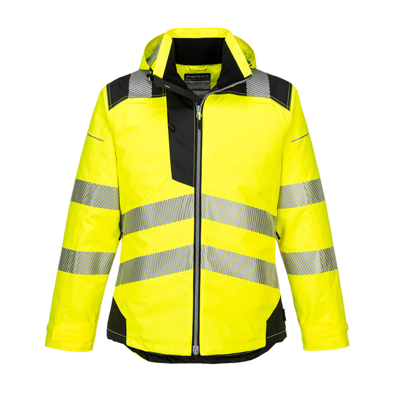 PortWest T400 Insulatex Warnschutz Winter Jacke gefüttert wasserdicht