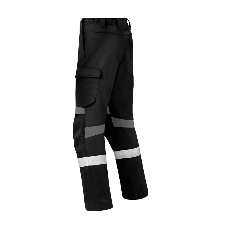 HaVeP Force+ 80395 MultiNorm Schweisser Hose Klasse 1 | APC1, schwarze Arbeitshose mit Reflexstreifen und Seitentaschen