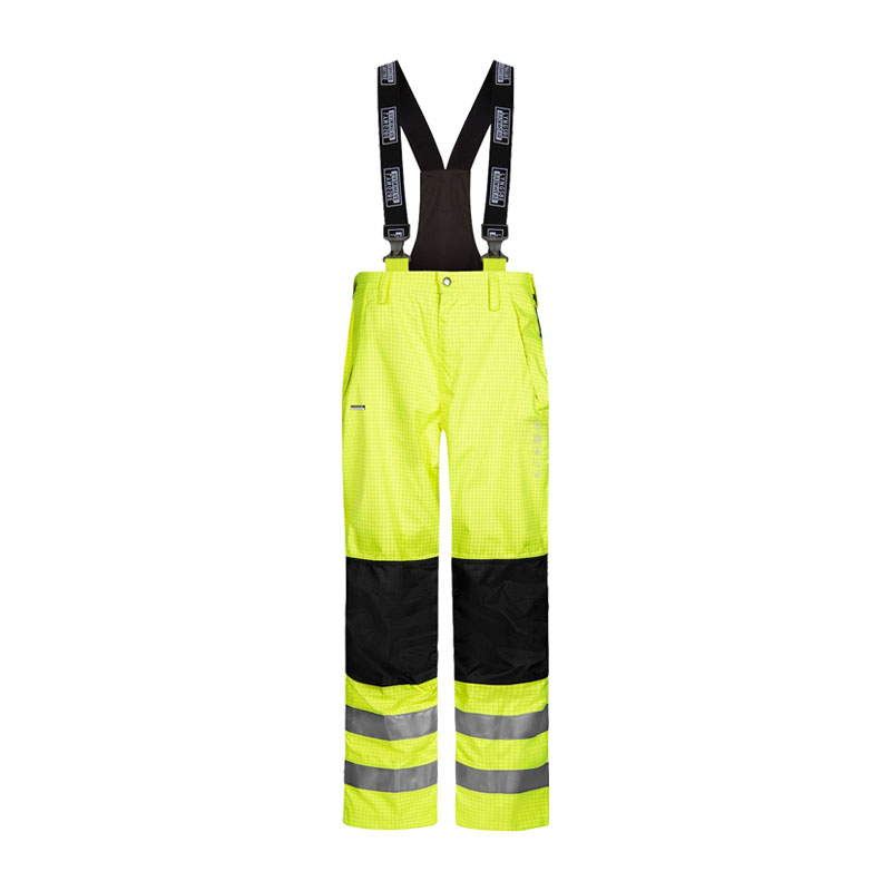 Lyngsøe FR-LR11451 flammhemmende Hi Vis Warnschutz Regenhose gefüttert