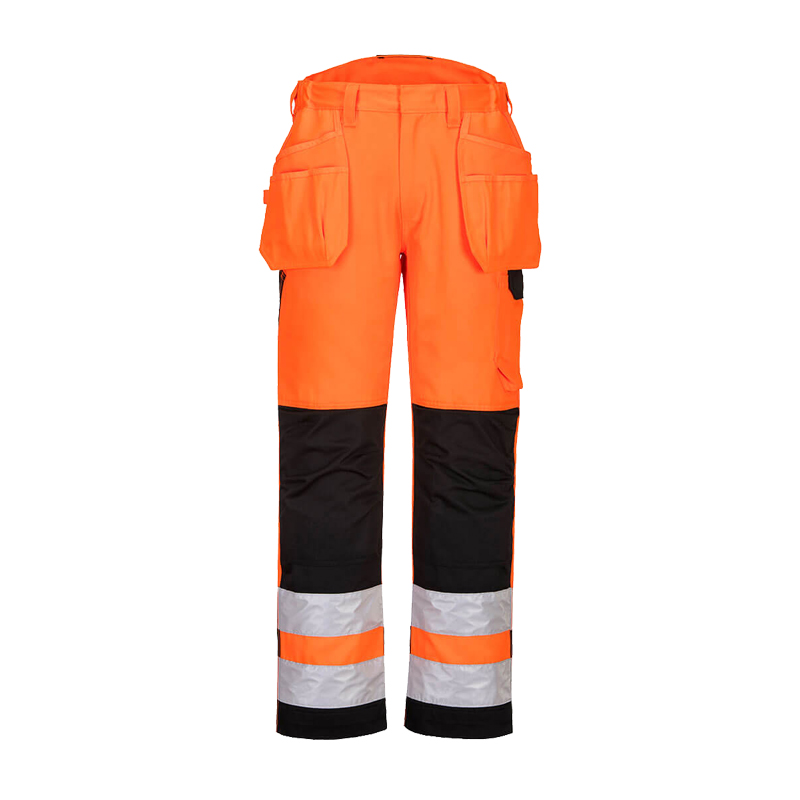 PortWest PW242 Warnschutz Bundhose mit Holstertaschen abnehmbar