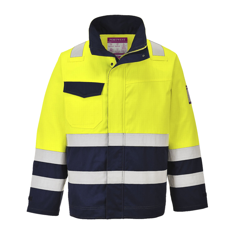 PortWest MV25 MultiNorm Warnschutz Jacke inhärent flammhemmend
