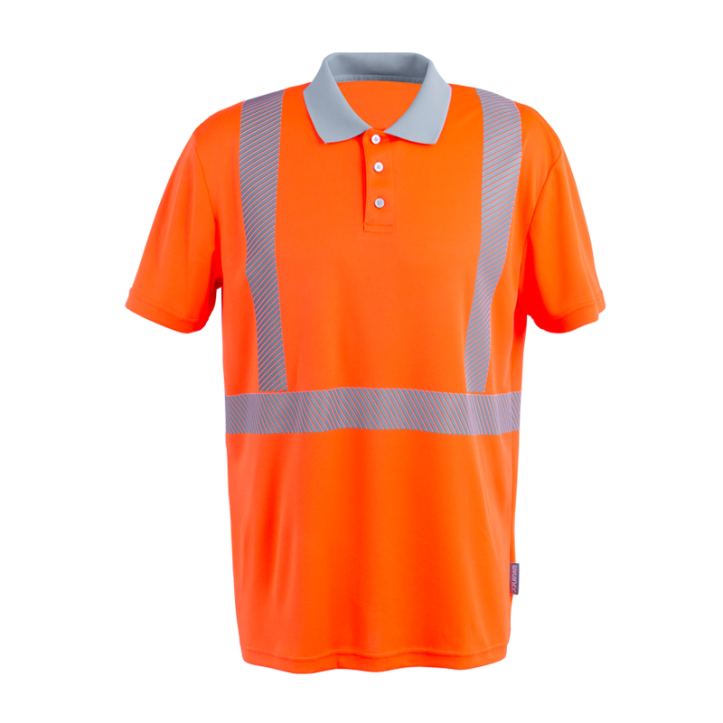 Planam Norit Warnschutz Polo Shirt kurzarm mit Stretch