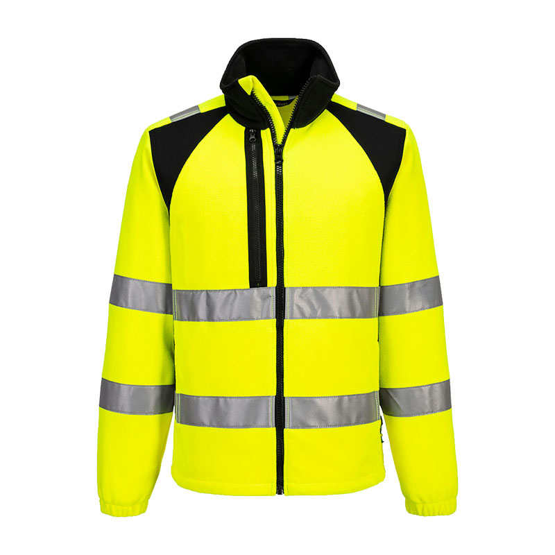 PortWest CD807 ECO Warnschutz Fleece Jacke nachhaltig