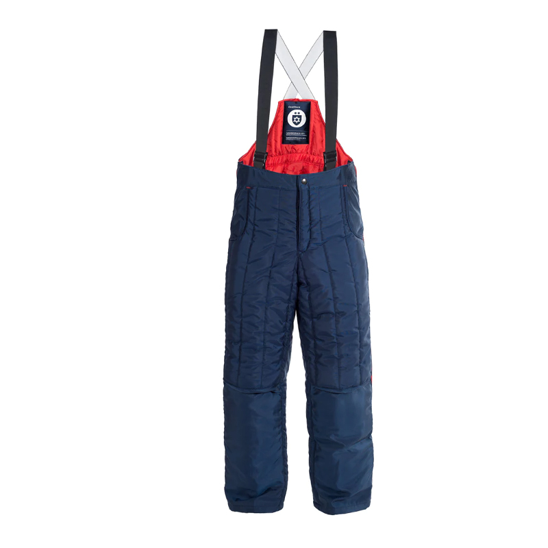 TEMPEX CLASSIC 2.0 Kommissionierer Gefrierhaus Hose von HB Protective Wear, navy mit Trägern, Kälteschutz bis -49 °C für Gefrierhaus, Logistik und Lebensmittelbereich