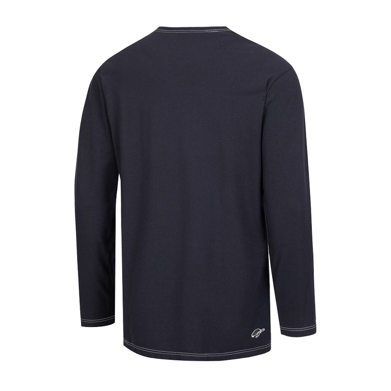 Rückansicht des HB MODarc MultiNorm T-Shirt 4 kA | APC1 von HB Protective Wear, langärmeliges Schutzshirt in Dunkelblau