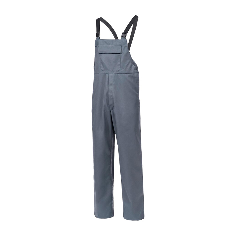 Graue HB CHEMcomfort Antistatic Chemikalienschutz Latzhose von HB Protective Wear mit verstellbaren Trägern und Brusttasche