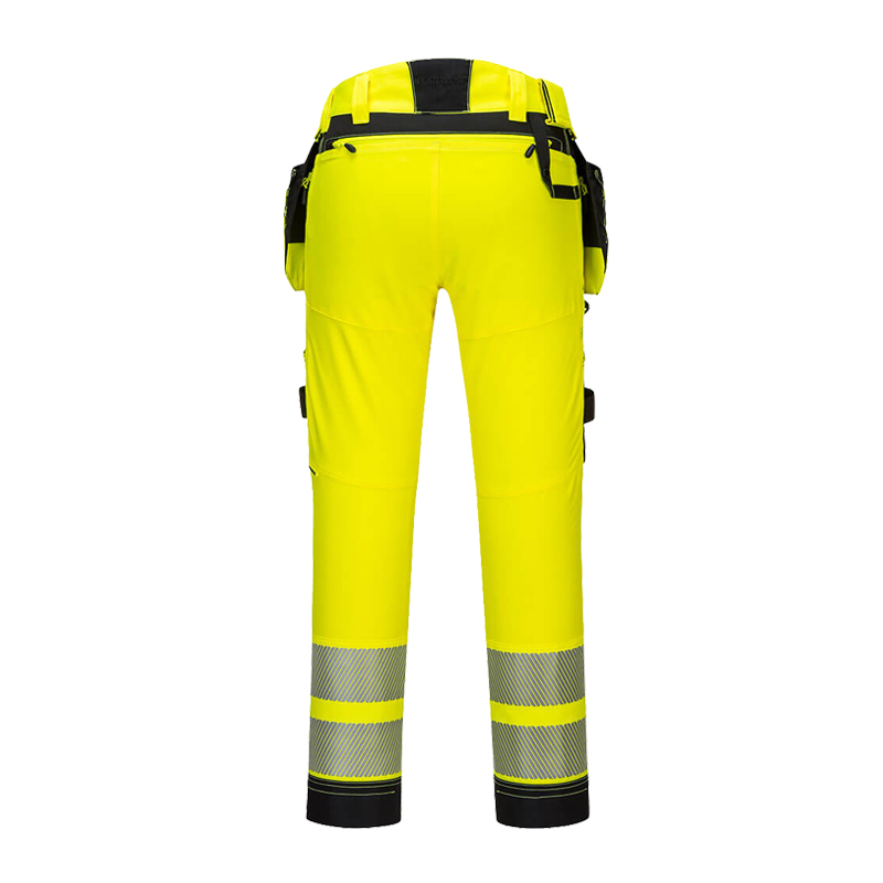 PortWest DX442 Warnschutz Stretch Hose mit abnehmbaren Holstertaschen