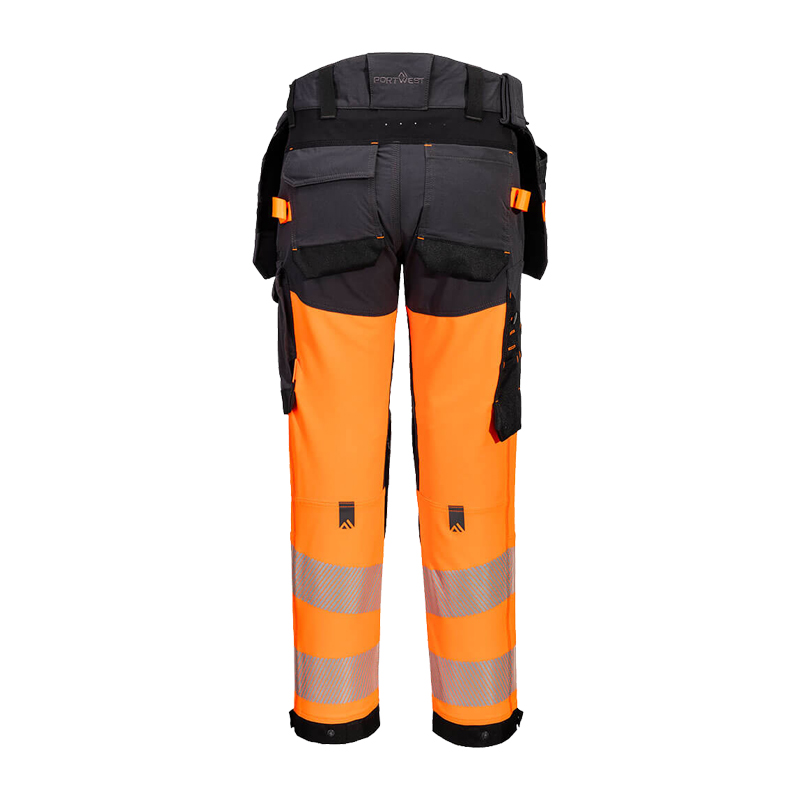 PortWest EV442 Warnschutz Stretch Hose mit Holstertaschen