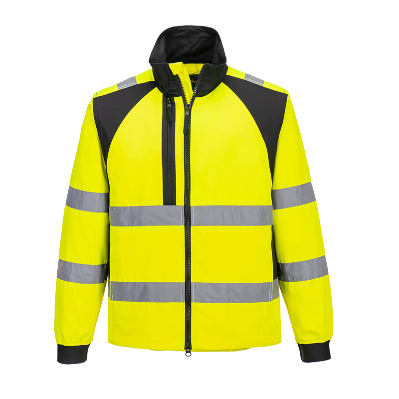 PortWest CD861 ECO Warnschutz Stretch Arbeitsjacke aus recyceltem Gewebe