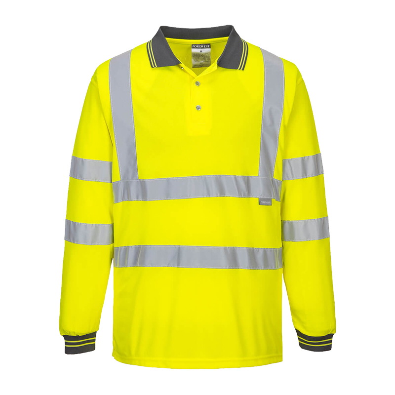 PortWest S277 Warnschutz Polo-Shirt Klasse 3 bis 6XL