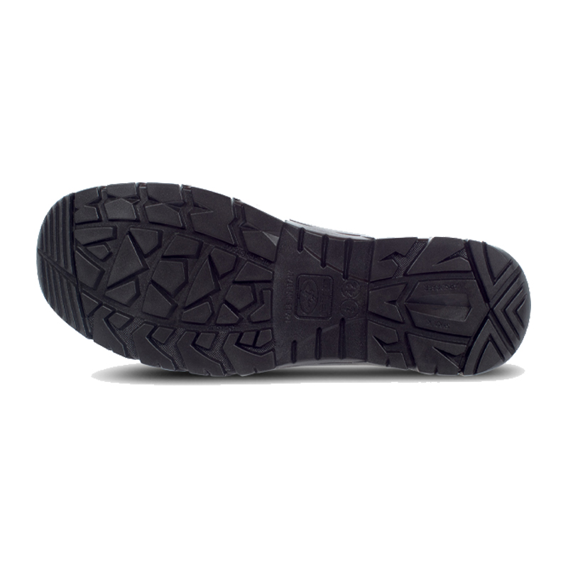 Unteransicht der Profilsohle des FTG Universe S3 ESD Sicherheitsschuhs, metallfrei, schwarz, aus der Gemini Line von FTG