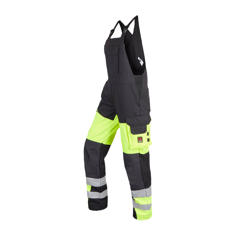 Rofa TEAMWORK HI-VIS 2503 Warnschutz Damen Latzhose