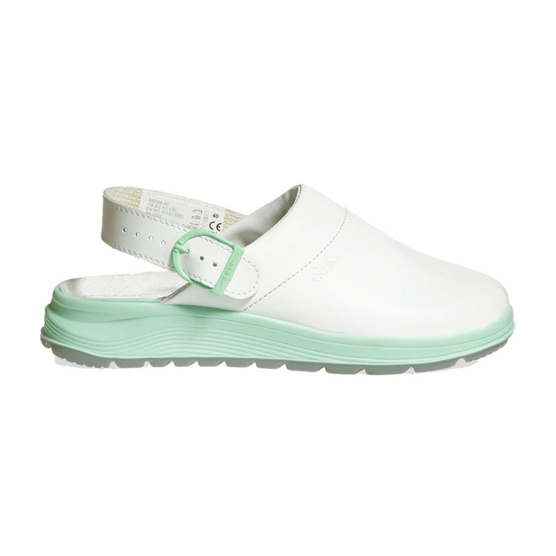 Abeba 85081 Active OB Clog mit Fersenriemen | Glattleder