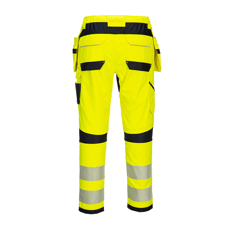 PortWest FR407 MultiNorm FR Warnschutz Stretch Hose mit Holstertaschen