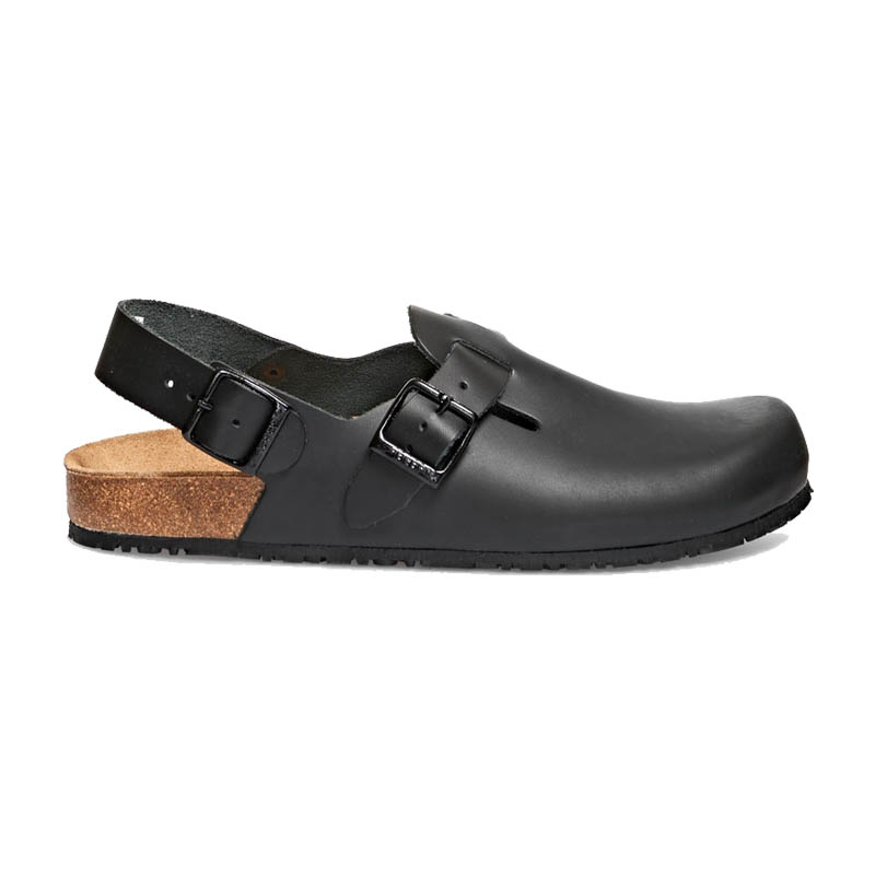 Abeba 8045 Nature OB Sandalen mit Korkfußbett | schwarz