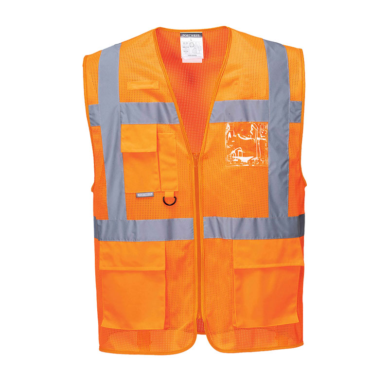 PortWest C376 Warnschutz Meshair Weste Athen Klasse 2