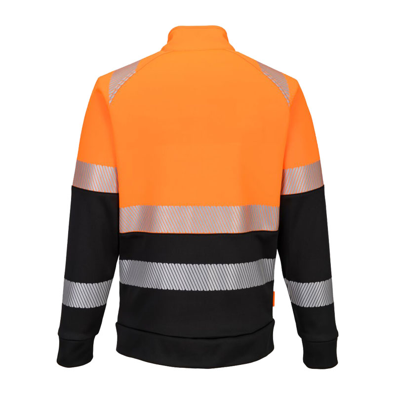 PortWest DX490 Hi-Vis Warnschutz Sweat Jacke