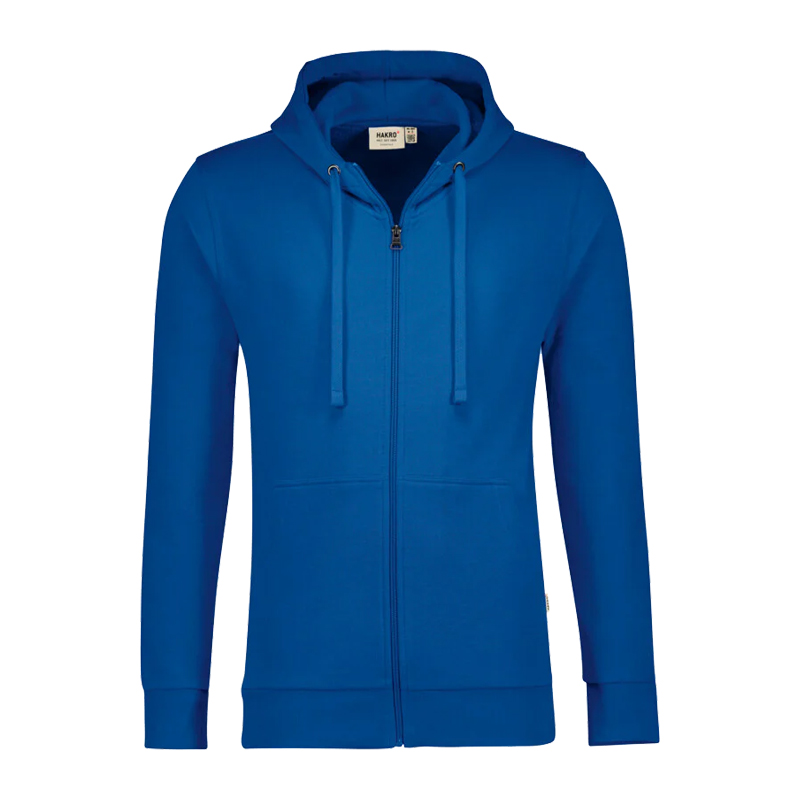 Hakro 605 PREMIUM Kapuzen Sweat-Jacke Comfort Fit aus Baumwolle