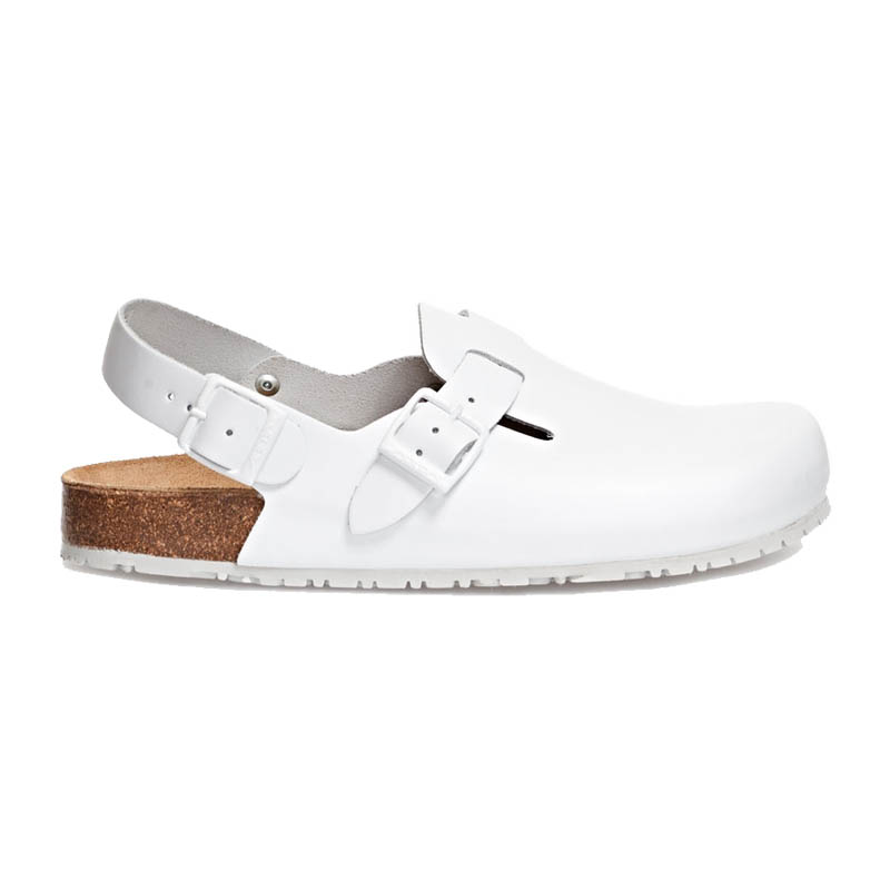 Abeba 8040 Nature OB Sandalen mit Korkfußbett | weiß