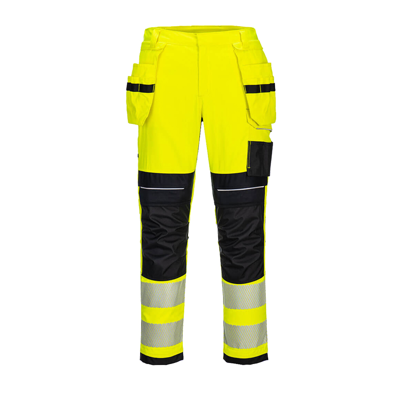 PortWest FR407 MultiNorm FR Warnschutz Stretch Hose mit Holstertaschen