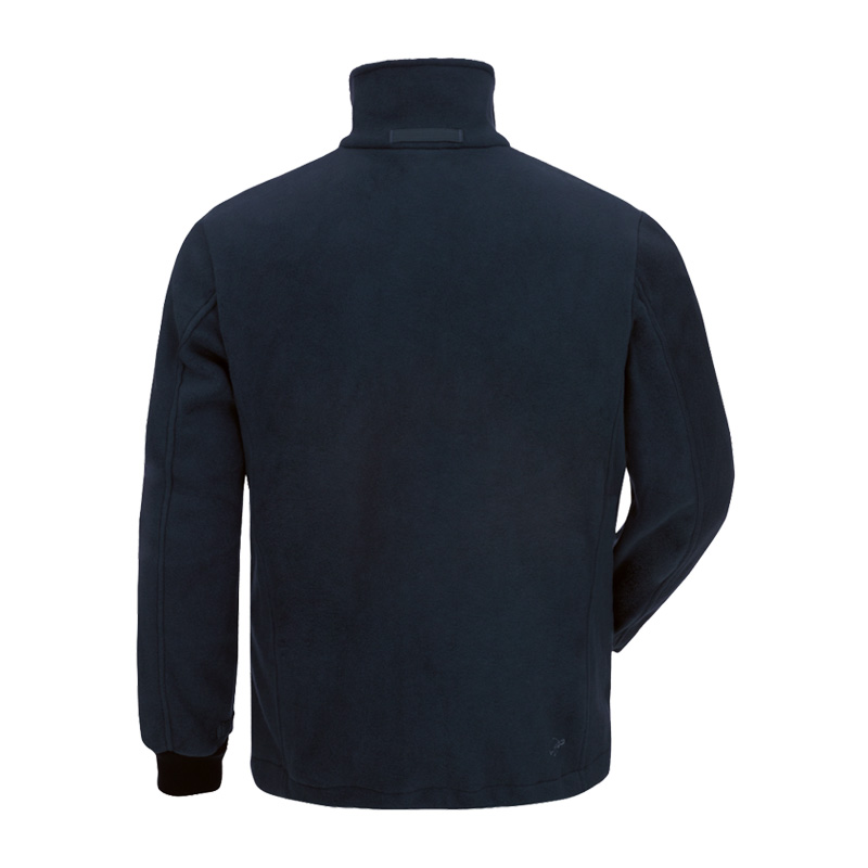 Rückenansicht der HB MultiPro MultiNorm Fleece Jacke 4 kA + 7 kA | APC2 von HB Protective Wear in Dunkelblau