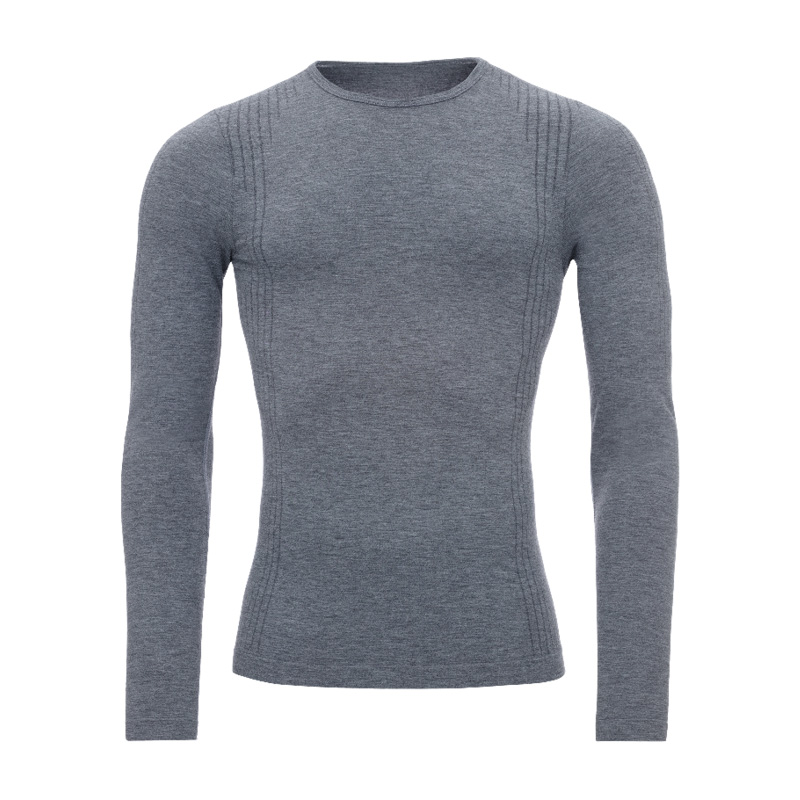 Graues HB Protective Wear Funktions-Unterziehshirt, inhärend flammhemmend, langarm und körpernah geschnitten