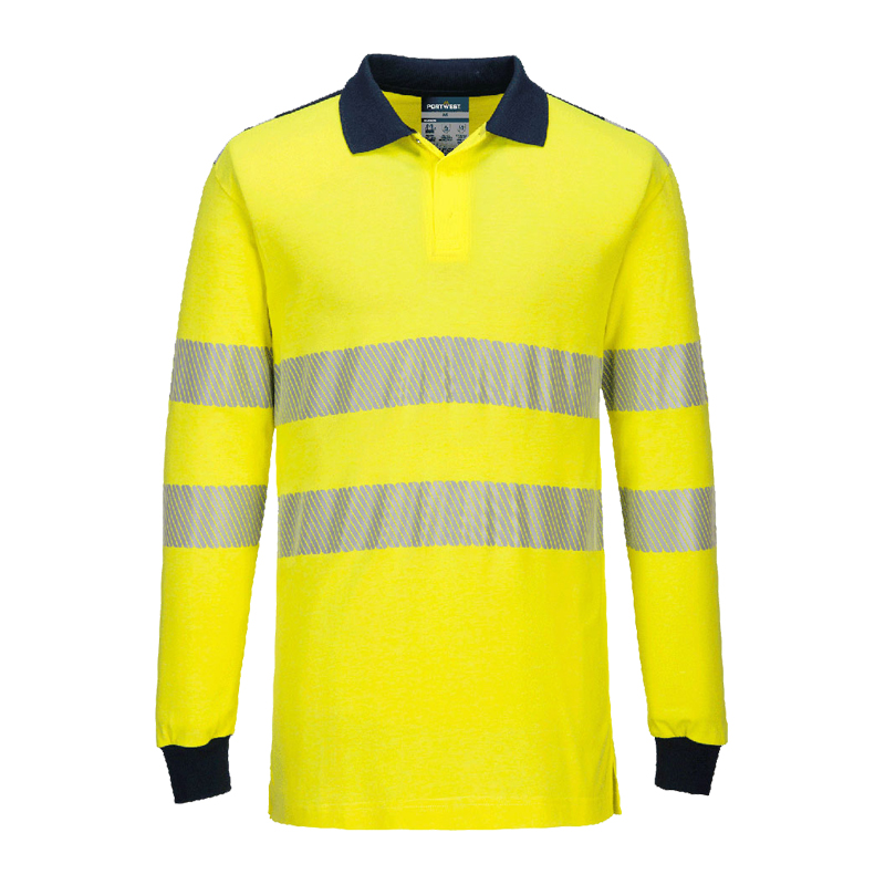 PortWest FR702 MultiNorm Warnschutz Polo Shirt inhärent flammhemmend