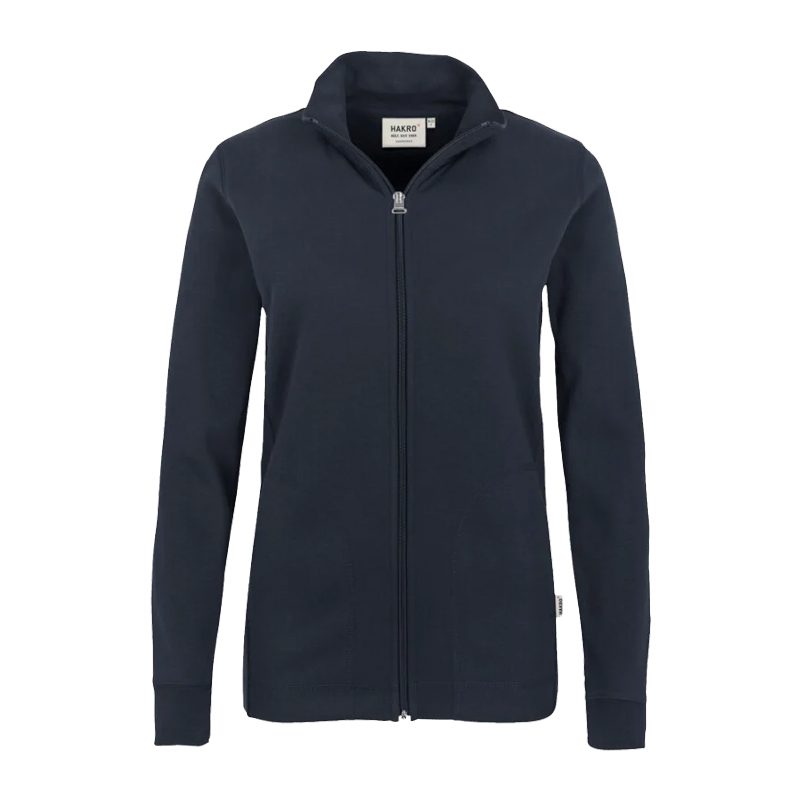 Hakro 227 Damen Interlock Jacke Regular Fit aus Baumwolle