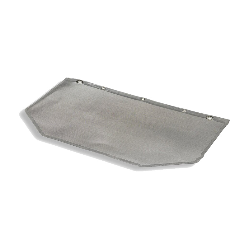 Gebogenes Tempex Hitzeschutz-Ofenschauglas TREME HEAT 100 x 220 mm von HB Protective Wear, hitzebeständiger Schutz für Ofensichtfenster