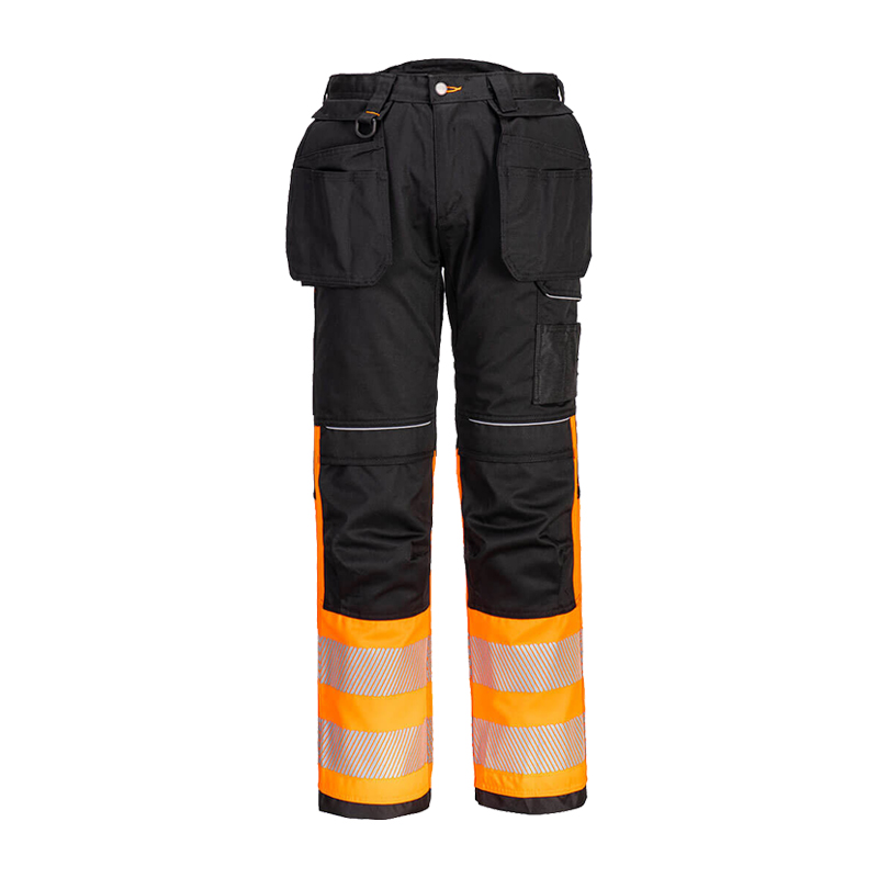 PortWest PW307 Warnschutz Hose mit Holstertaschen abnehmbar