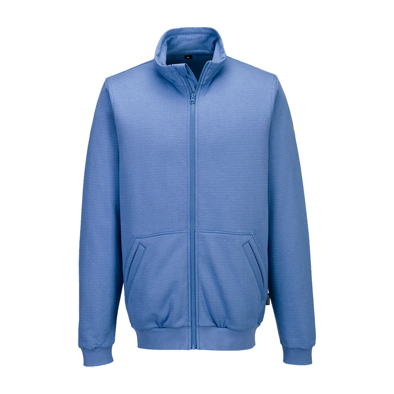 PortWest AS25 Antistatik ESD Sweat Jacke für EPA Bereiche