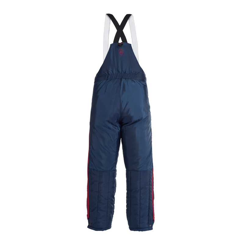 TEMPEX CLASSIC 2.0 Kommissionierer Gefrierhaus Hose von HB Protective Wear, dunkelblau mit Trägern, Kälteschutz bis -49 °C für Gefrierhaus, Logistik und Lebensmittelbereich