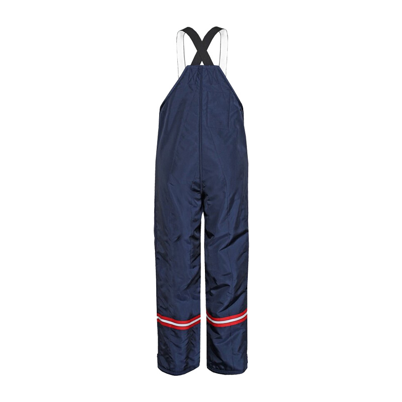 TEMPEX CLASSIC Kommissionierer Teddy Gefrierhaus Hose von HB Protective Wear, dunkelblaue Kälteschutz-Hose mit Trägern und Reflexband für Gefrierhaus, Tiefkühllogistik und Kühlbereiche bis -49 °C