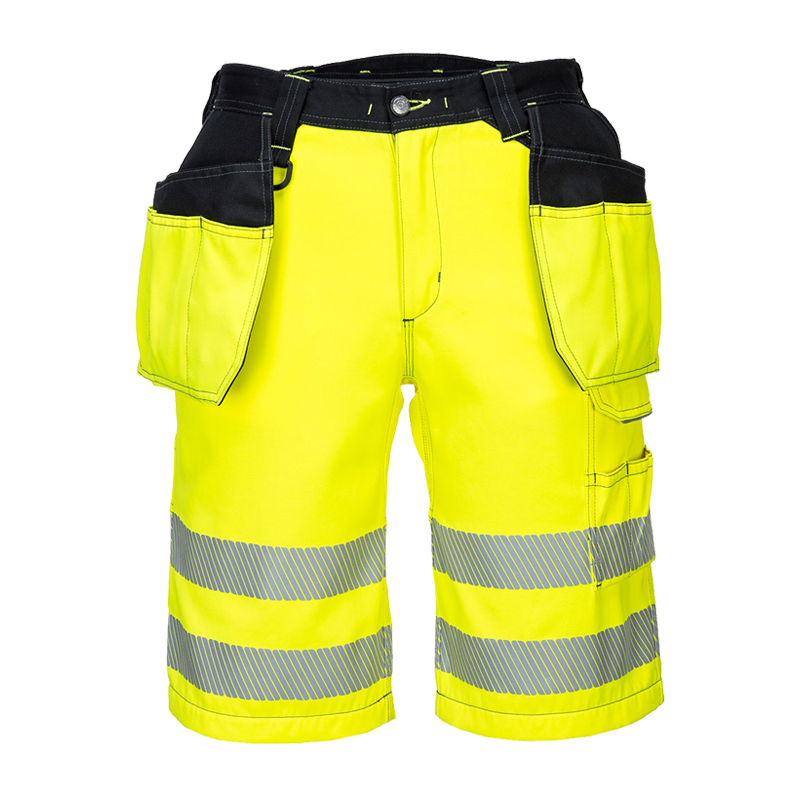 PortWest PW343 Warnschutz Shorts mit abnehmbaren Holstertaschen