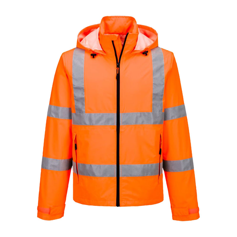 PortWest S164 leichte Warnschutz Regen Jacke